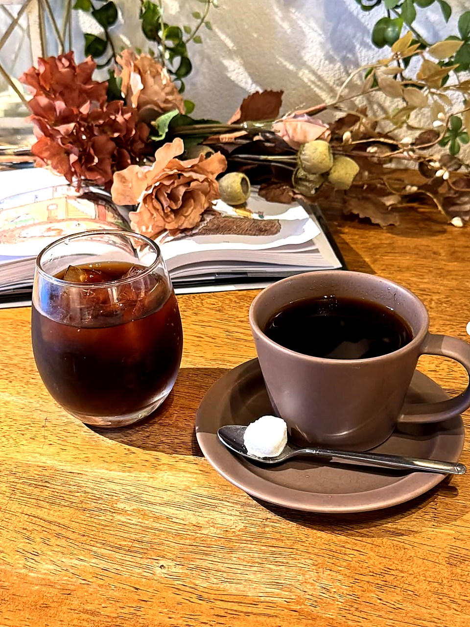 アイスコーヒーとホットコーヒー